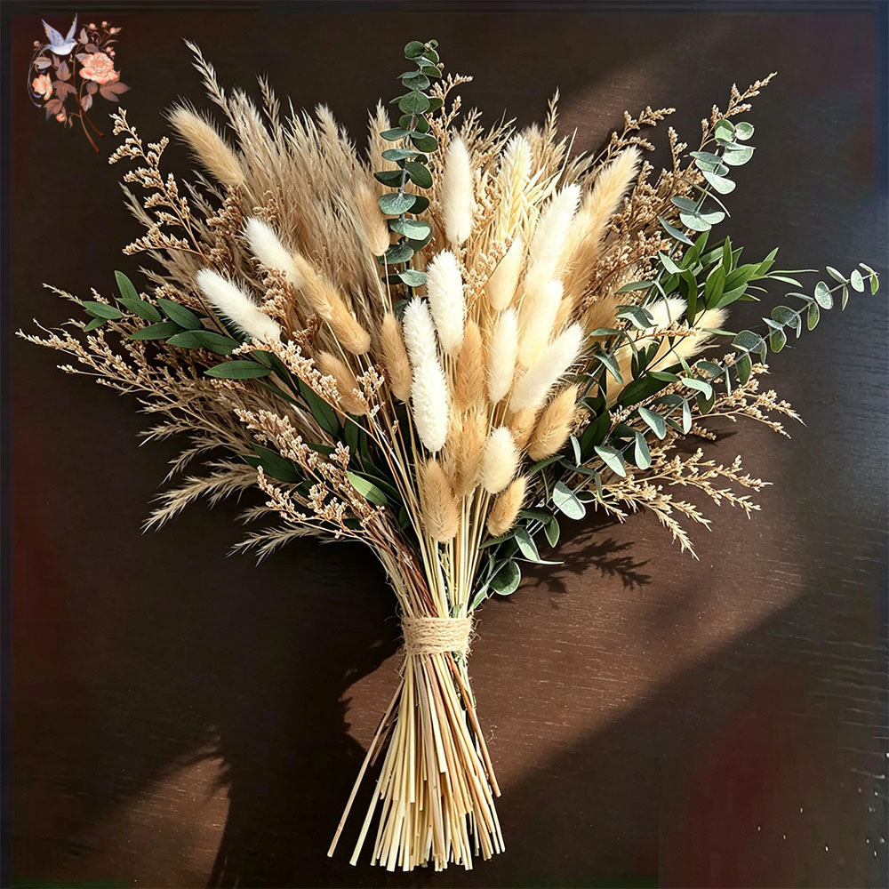 Eucalyptus Preserved - 80 шт. Натуральный букет из сухоцветов: